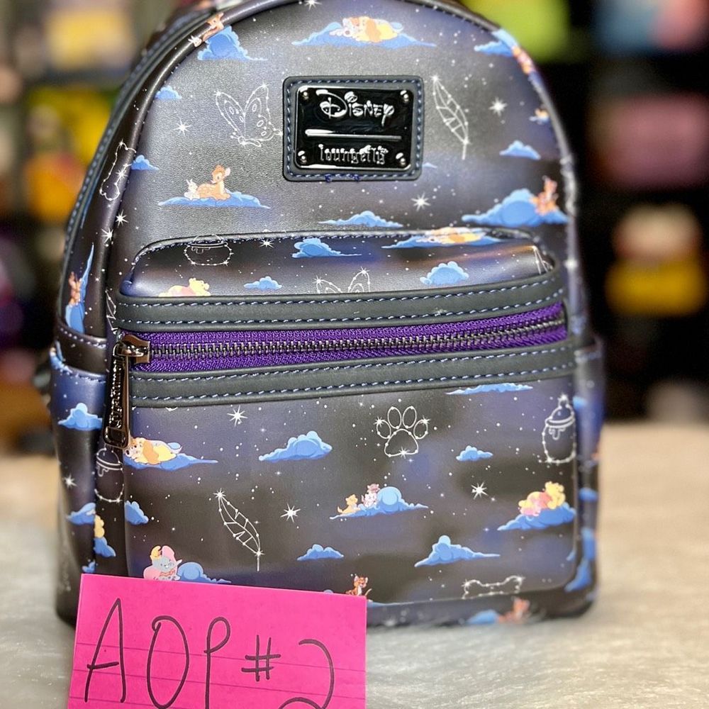 LOUNGEFLY Disney Classic Clouds Mini Backpack NEW AOP 2
